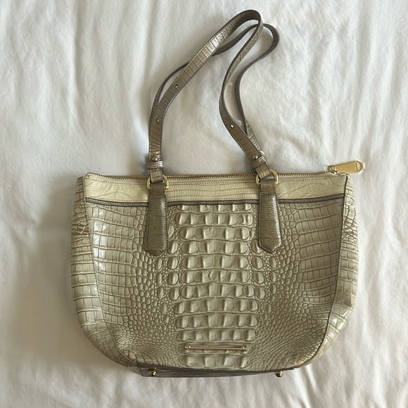 Brahmin Misha Satchel Handbag-Golden Crocodile - Picture 1 of 11
